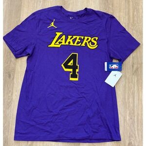 NWT Men's Jordan Los Angeles Lakers Dalton Knecht Tee - Small - Purple/Gold